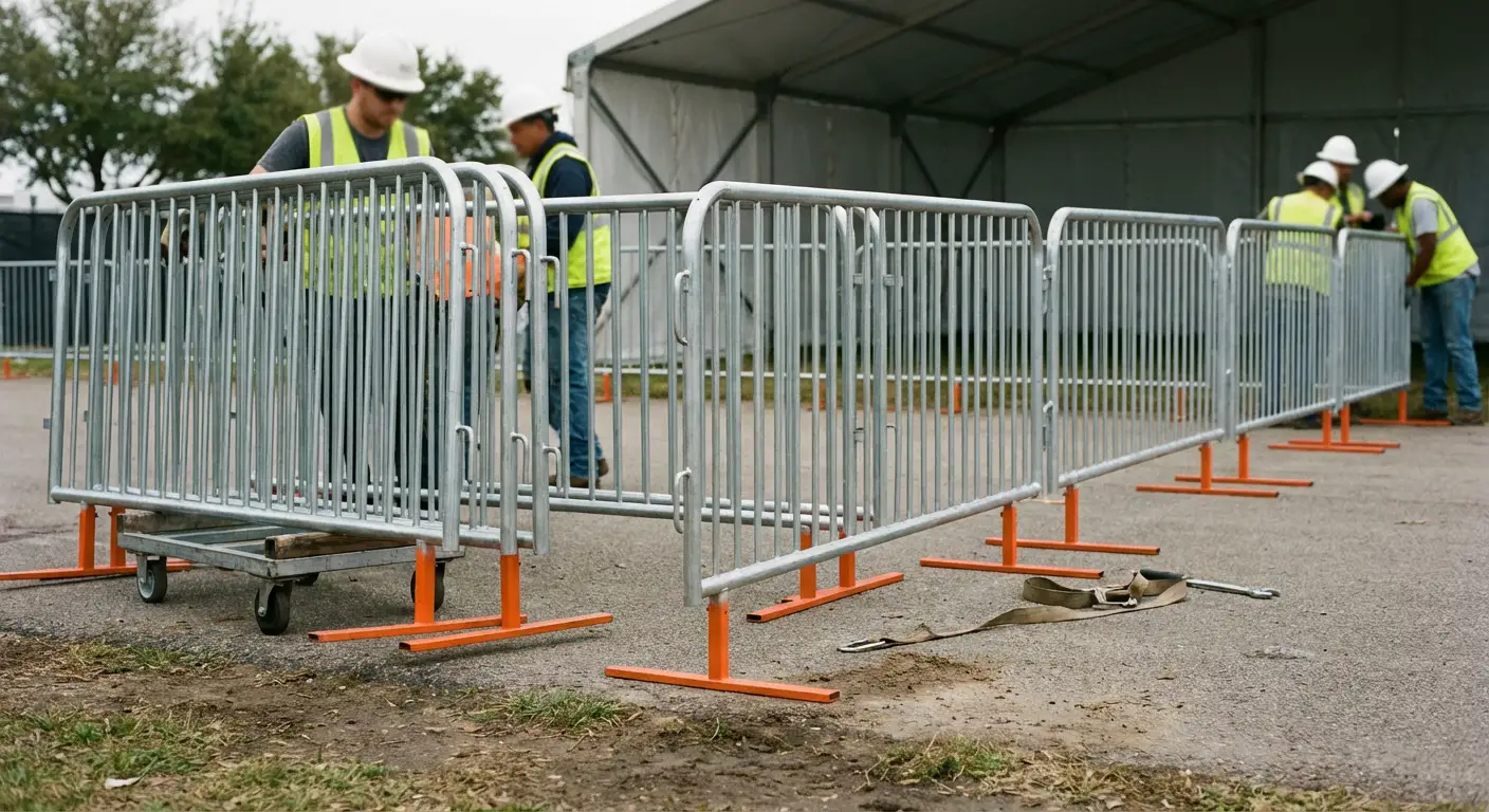Pedestrian Barricades in Levittown, NY