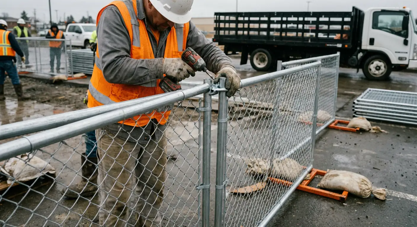 Physical security fencing for site investigation in Levittown, NY