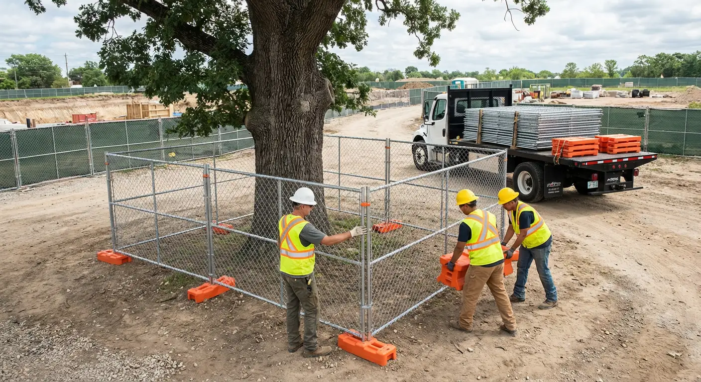 Temporary gate rental and secure perimeter fencing in Levittown, NY