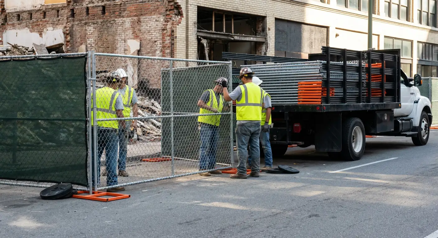 Levittown fencing logistics and security challenges