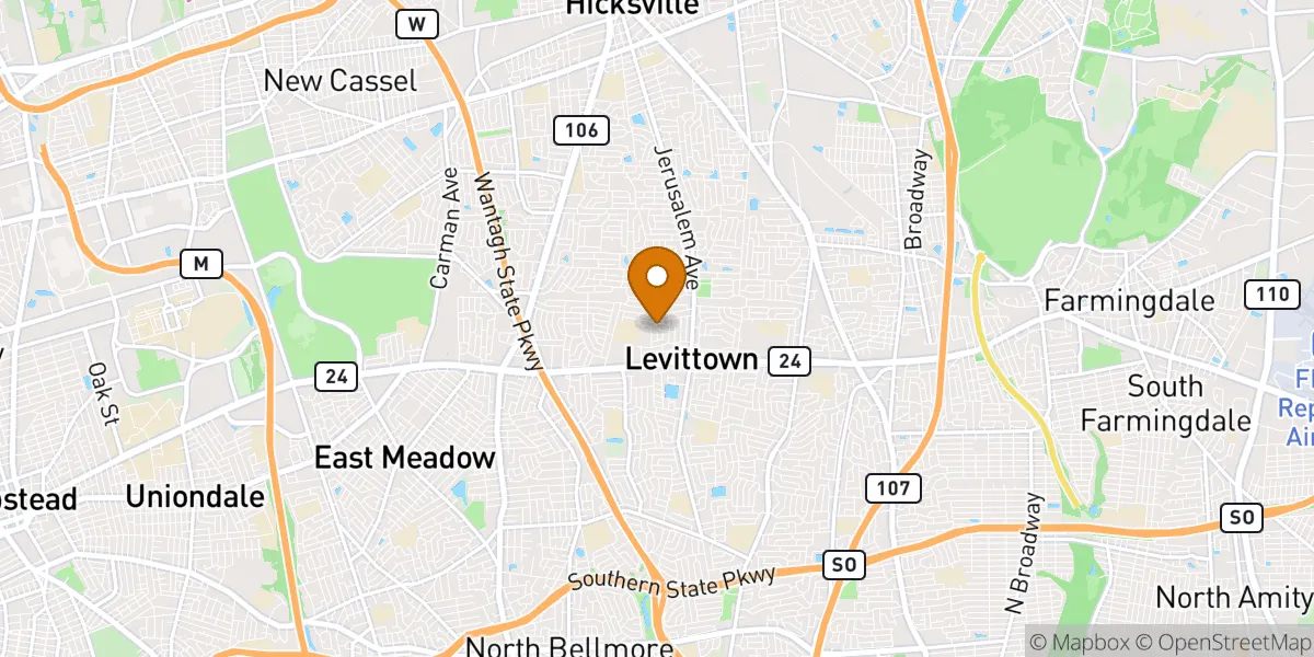  neighborhood map in Levittown, NY