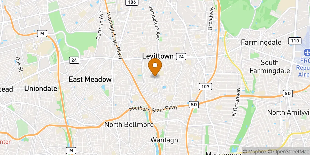  neighborhood map in Levittown, NY