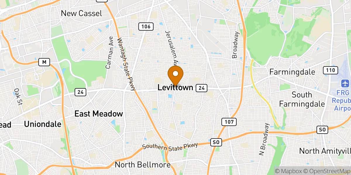 neighborhood map in Levittown, NY