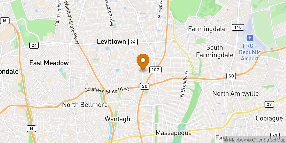  neighborhood map in Levittown, NY