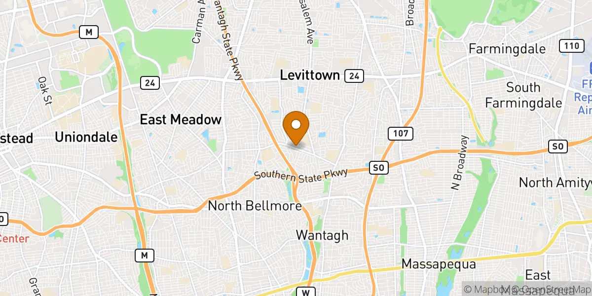  neighborhood map in Levittown, NY