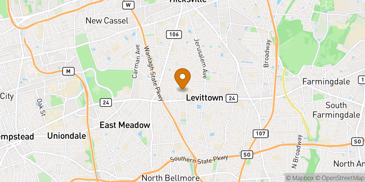  neighborhood map in Levittown, NY