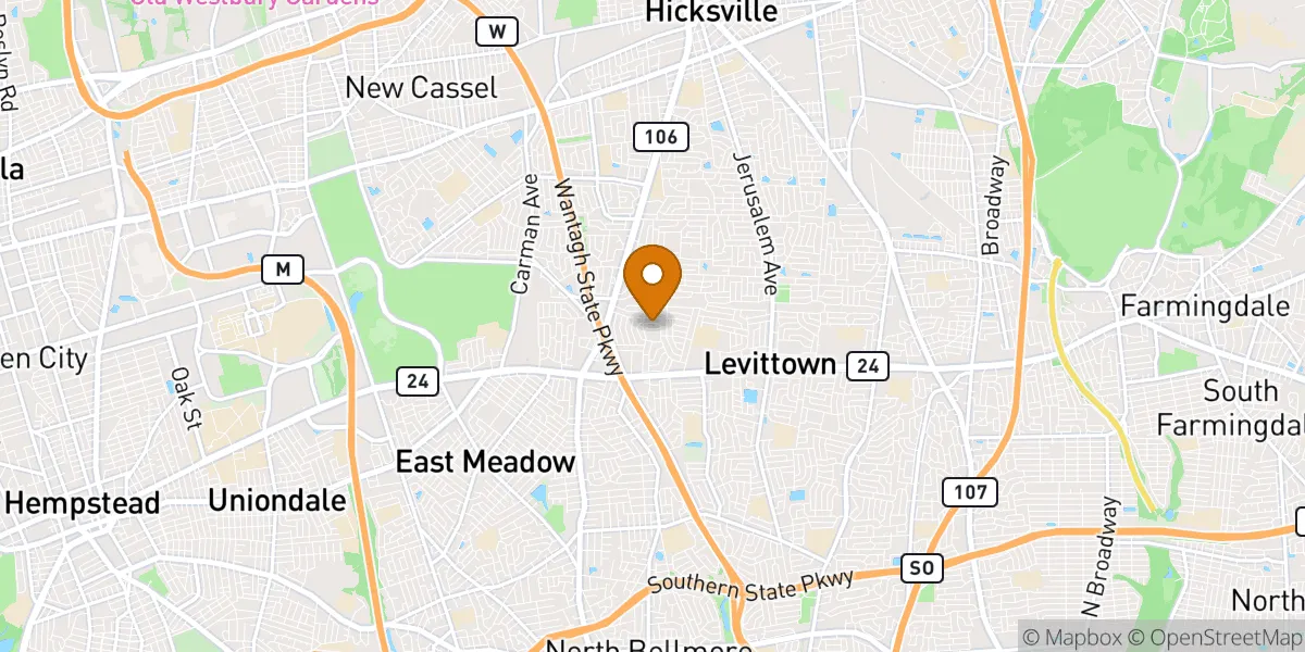 neighborhood map in Levittown, NY