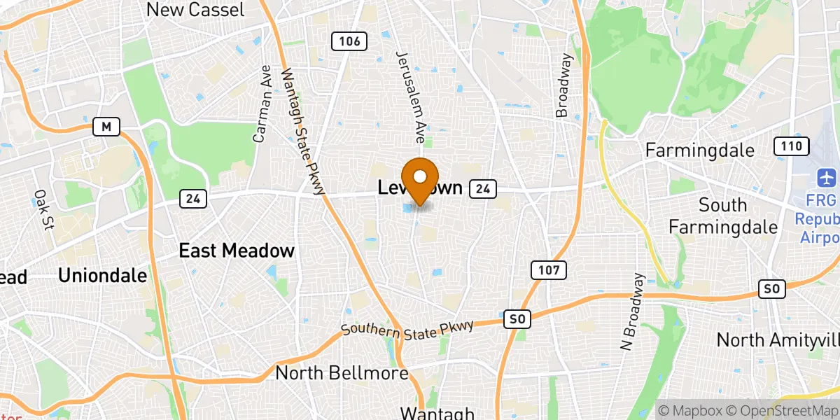  neighborhood map in Levittown, NY