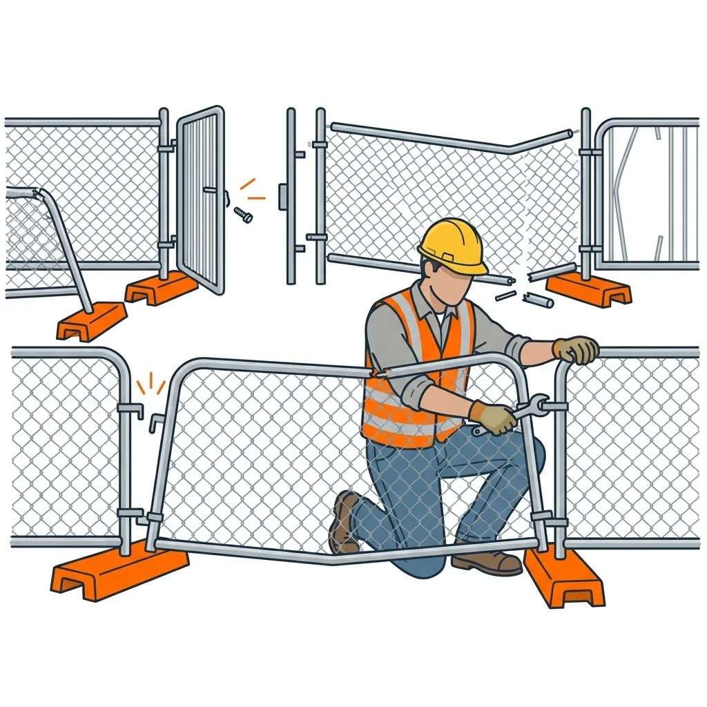 Diagram showing crowd control failure points and safety zones in Levittown, NY